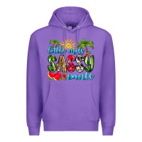 Purple little miss sassy pants Premium Hoodie - Zillion Design Studio
