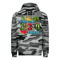 Slate Camo little miss sassy pants Premium Hoodie - Zillion Design Studio