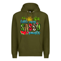 Army Green little miss sassy pants Premium Hoodie - Zillion Design Studio