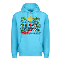 Ocean Blue little miss sassy pants Premium Hoodie - Zillion Design Studio