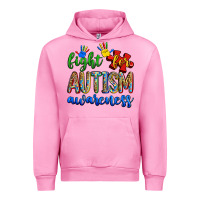 Fuchsia Pink fight for autism awareness Urban Hoodie - Zillion Design Studio