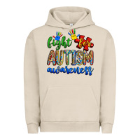 Pigment French Oak fight for autism awareness Urban Hoodie - Zillion Design Studio