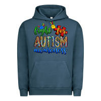 Pigment Midnight Navy fight for autism awareness Urban Hoodie - Zillion Design Studio