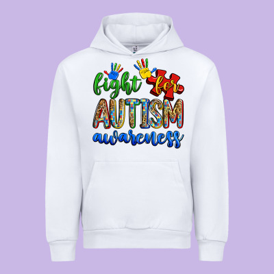 Fight For Autism Awareness Urban Hoodie Designed By Zillion Design Studio