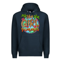 Navy hot girl summer Premium Hoodie - Zillion Design Studio