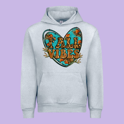 Fall Vibes Heart Urban Hoodie Designed By Ranaportraitstore