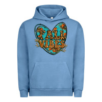 Pigment Pebble Blue fall vibes heart Urban Hoodie - RanaPortraitStore
