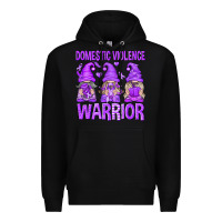Black Domestic Violence Warrior Gnomes Premium Hoodie - texasbilliewilder