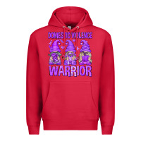 Cardinal Domestic Violence Warrior Gnomes Premium Hoodie - texasbilliewilder