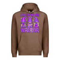 Chestnut Domestic Violence Warrior Gnomes Premium Hoodie - texasbilliewilder