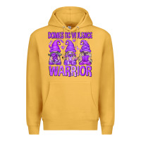 Mustard Domestic Violence Warrior Gnomes Premium Hoodie - texasbilliewilder