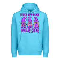 Ocean Blue Domestic Violence Warrior Gnomes Premium Hoodie - texasbilliewilder