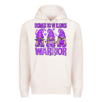 Pale Pink Domestic Violence Warrior Gnomes Premium Hoodie - texasbilliewilder
