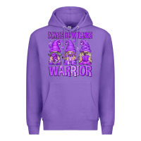 Purple Domestic Violence Warrior Gnomes Premium Hoodie - texasbilliewilder