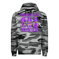 Slate Camo Domestic Violence Warrior Gnomes Premium Hoodie - texasbilliewilder