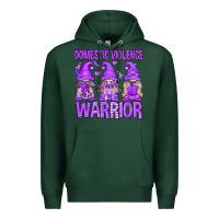 Sports Green Domestic Violence Warrior Gnomes Premium Hoodie - texasbilliewilder