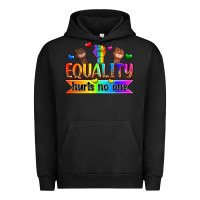 Pigment Black equality hurts no one Urban Hoodie - Zillion Design Studio