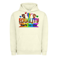 Pigment Pistachio equality hurts no one Urban Hoodie - Zillion Design Studio