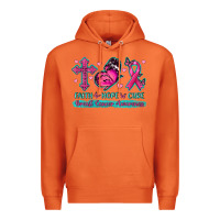 Carrot Faith Hope Cure Breast Cancer Awareness Premium Hoodie - texasbilliewilder