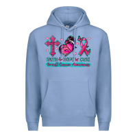 Colony Blue Faith Hope Cure Breast Cancer Awareness Premium Hoodie - texasbilliewilder