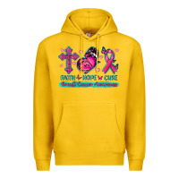 Lemon Faith Hope Cure Breast Cancer Awareness Premium Hoodie - texasbilliewilder
