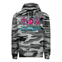 Slate Camo Faith Hope Cure Breast Cancer Awareness Premium Hoodie - texasbilliewilder