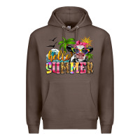 Coffee hello summer cow Premium Hoodie - Zillion Design Studio