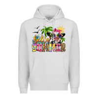 Dove Grey hello summer cow Premium Hoodie - Zillion Design Studio