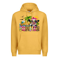 Mustard hello summer cow Premium Hoodie - Zillion Design Studio