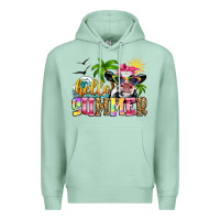 Seafoam hello summer cow Premium Hoodie - Zillion Design Studio