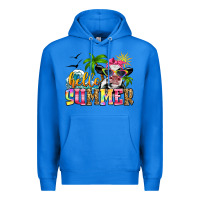True Royal hello summer cow Premium Hoodie - Zillion Design Studio