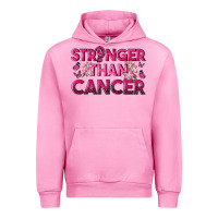 Fuchsia Pink Stronger Than Cancer Urban Hoodie - texasbilliewilder
