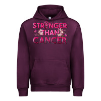 Mauve Wine Stronger Than Cancer Urban Hoodie - texasbilliewilder