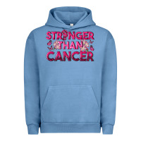 Pigment Pebble Blue Stronger Than Cancer Urban Hoodie - texasbilliewilder