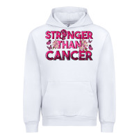 White Stronger Than Cancer Urban Hoodie - texasbilliewilder