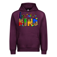 Mauve Wine be kind Urban Hoodie - Zillion Design Studio