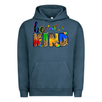 Pigment Midnight Navy be kind Urban Hoodie - Zillion Design Studio