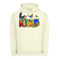 Pigment Pistachio be kind Urban Hoodie - Zillion Design Studio