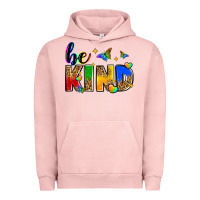 Pigment Salmon be kind Urban Hoodie - Zillion Design Studio