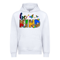 White be kind Urban Hoodie - Zillion Design Studio