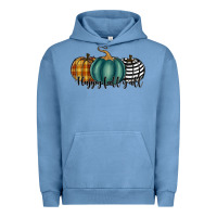Pigment Pebble Blue happy fall y'all pumkins Urban Hoodie - RanaPortraitStore