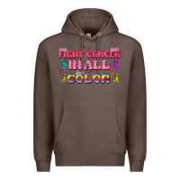 Coffee Fight Cancer In All Color Premium Hoodie - texasbilliewilder