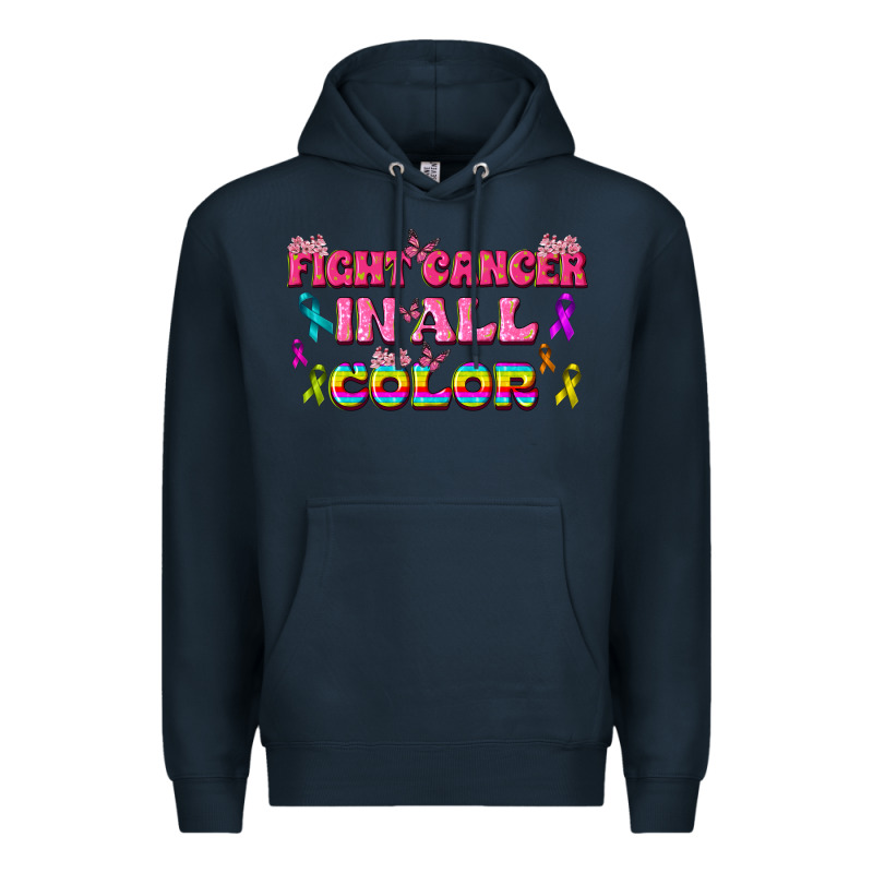 Fight Cancer In All Color Premium Hoodie by texasbilliewilder | Teevron