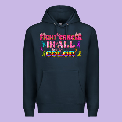 Fight Cancer In All Color Premium Hoodie Designed By Texasbilliewilder