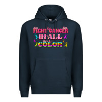 Navy Fight Cancer In All Color Premium Hoodie - texasbilliewilder
