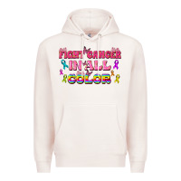 Pale Pink Fight Cancer In All Color Premium Hoodie - texasbilliewilder