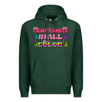 Sports Green Fight Cancer In All Color Premium Hoodie - texasbilliewilder