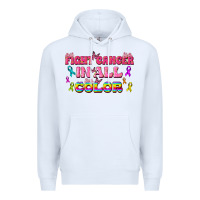 White Fight Cancer In All Color Premium Hoodie - texasbilliewilder