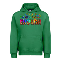 Emerald you are enough Urban Hoodie - Zillion Design Studio
