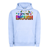 Pigment Grape Ice you are enough Urban Hoodie - Zillion Design Studio